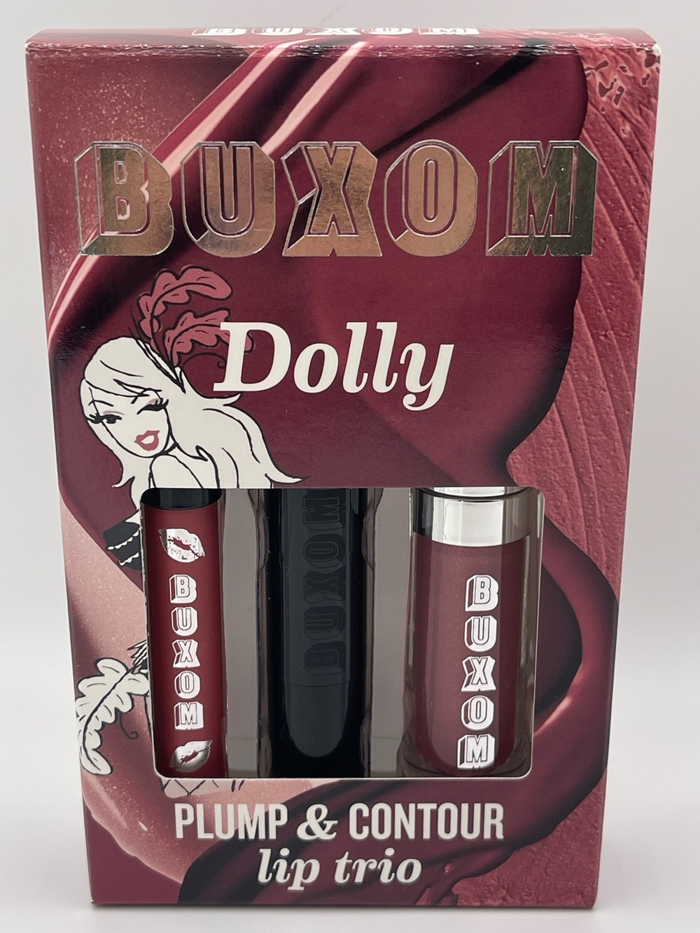 Buxom Dolly Plump & Contour Lip Trio Mini Size  New in box